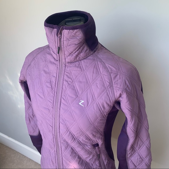 HORZE Quilted Purple Riding Jacket - Picture 2 of 7